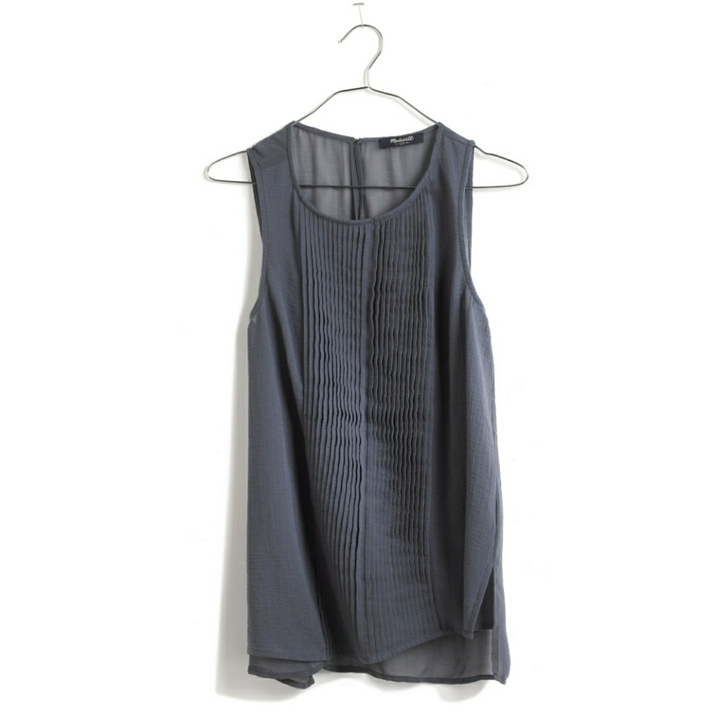 🚫 SOLD🚫Madewell Seagauze Pleat Tank